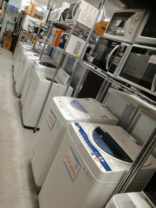 常に豊富な品揃え!冷蔵庫、洗濯機が安い!!配達、設置できます